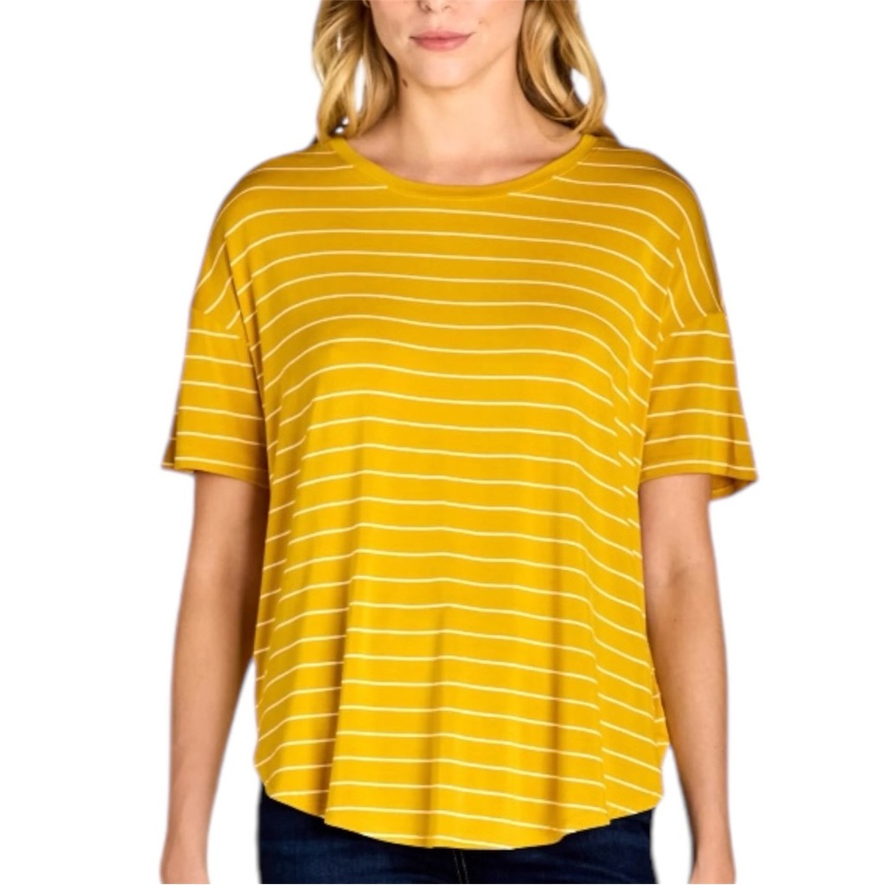 Time and Tru Women's Relaxed Crewneck Short Sleeves Tunic Tee Size XL (6-18) NWT